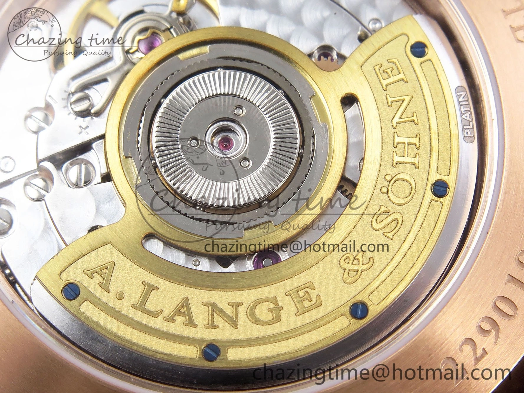 Sustainable Saxonia Thin RG F8F Edition Tiffany Blue Dial on Brown Leather Strap A23J 4158