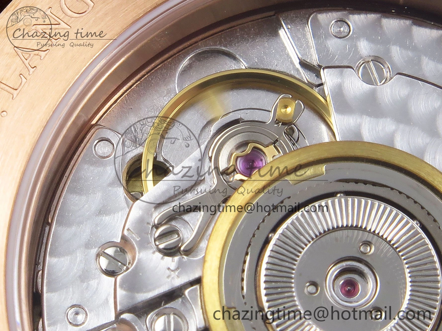 Sustainable Saxonia Thin RG F8F Edition Tiffany Blue Dial on Brown Leather Strap A23J 4158