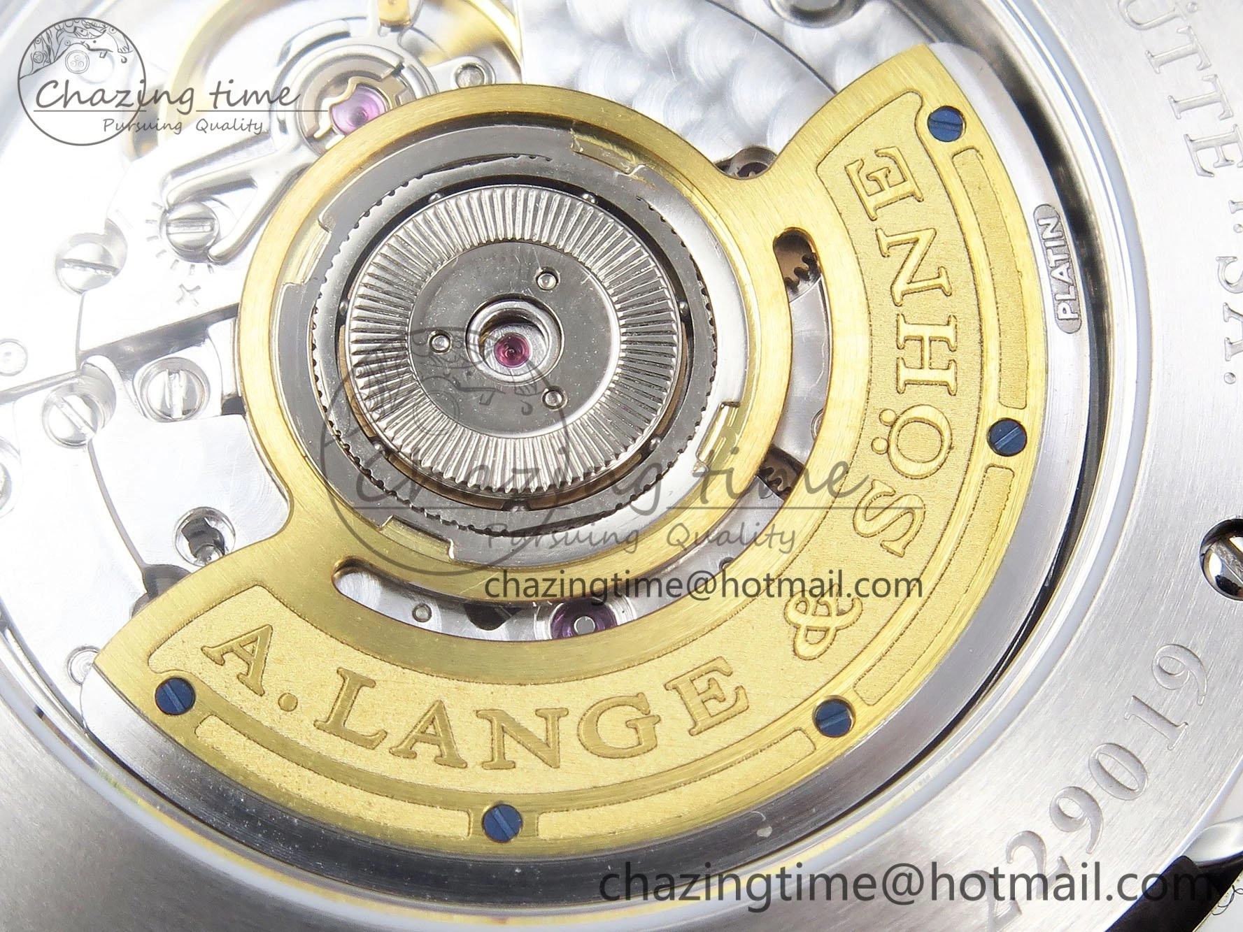 Sustainable Saxonia Thin SS F8F Edition Green Textured Dial on Brown Leather Strap A23J 4160