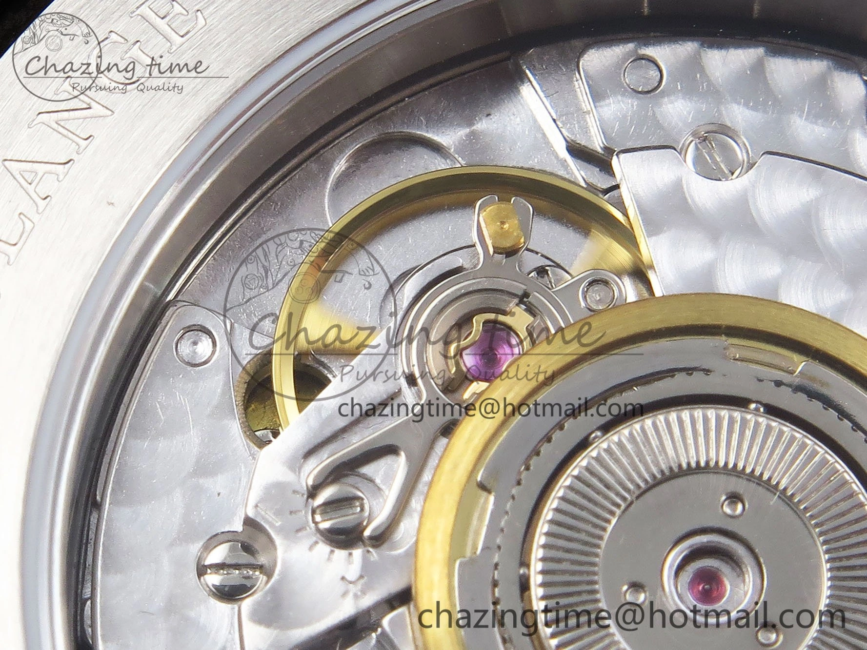 Sustainable Saxonia Thin SS F8F Edition Green Textured Dial on Brown Leather Strap A23J 4160