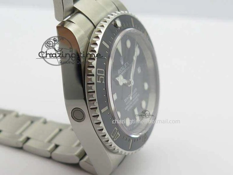 Sea-Dweller 116600 Black Ceramic 1:1 Noob Best Edition On SS Bracelet SA3135 V Durable 3793