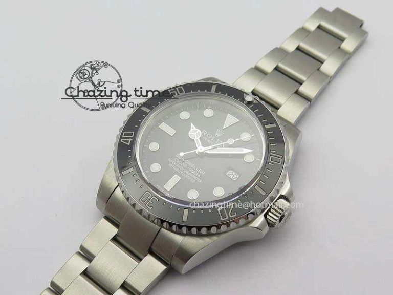 Sea-Dweller 116600 Black Ceramic 1:1 Noob Best Edition On SS Bracelet SA3135 V Durable 3793