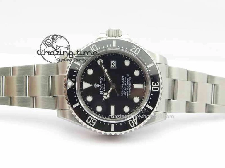Classic Sea-Dweller 116600 Black Ceramic BP Maker Best Edition On SS Bracelet SA 3680