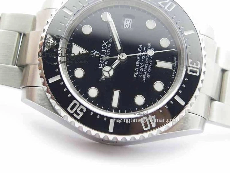 Classic Sea-Dweller 116600 Black Ceramic BP Maker Best Edition On SS Bracelet SA 3680