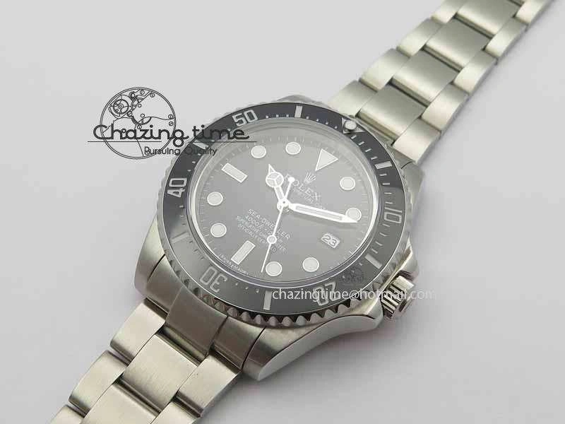 Classic Sea-Dweller 116600 Black Ceramic BP Maker Best Edition On SS Bracelet SA 3680