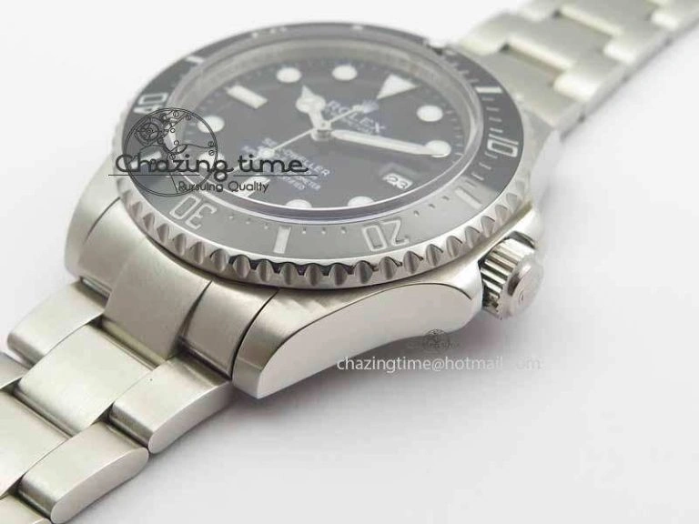 Classic Sea-Dweller 116600 Black Ceramic BP Maker Best Edition On SS Bracelet SA 3680