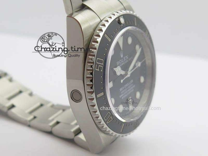 Sea-Dweller 116600 Black Ceramic Noob 1:1 Best Edition On SS Bracelet SA3135 V ZeroBulk 3614