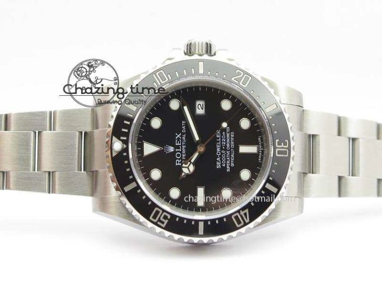 Sea-Dweller 116600 Black Ceramic Noob 1:1 Best Edition On SS Bracelet SA3135 V ZeroBulk 3614