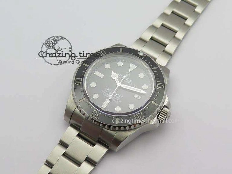 Sea-Dweller 116600 Black Ceramic Noob 1:1 Best Edition On SS Bracelet SA3135 V ZeroBulk 3614