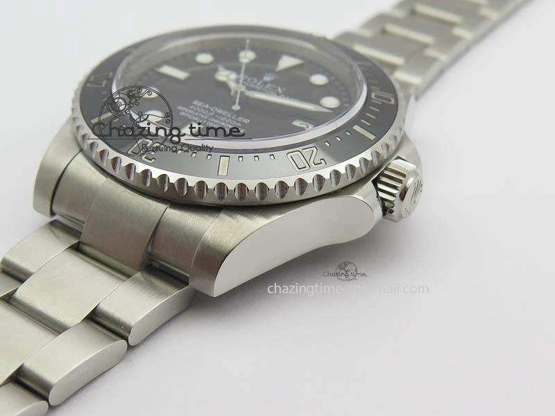 Sea-Dweller 116600 Black Ceramic Noob 1:1 Best Edition On SS Bracelet SA3135 V ZeroBulk 3614