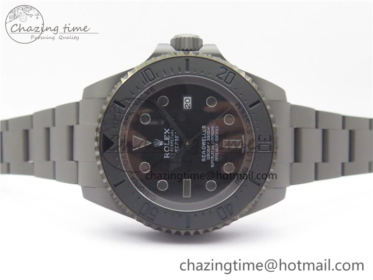 Neat Sea-Dweller 116660 DLC VRF 1:1 Best Edition Black Dial on SS Bracelet A 2496