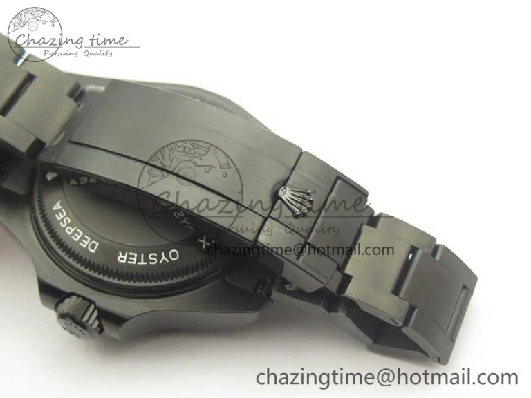 Sea-Dweller 116660 Ember PVD VRF Best Edition Black Dial on SS Bracelet A2836 MAX ( Free Black Strap) Neat 3372