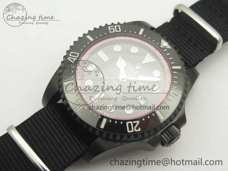 Sea-Dweller 116660 Ember PVD VRF Best Edition Black Dial on SS Bracelet A2836 MAX ( Free Black Strap) Neat 3372