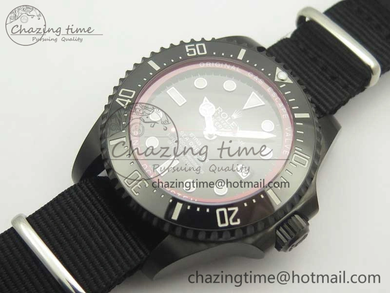 Sea-Dweller 116660 Ember PVD VRF Best Edition Black Dial on SS Bracelet A2836 MAX ( Free Black Strap) Neat 3372