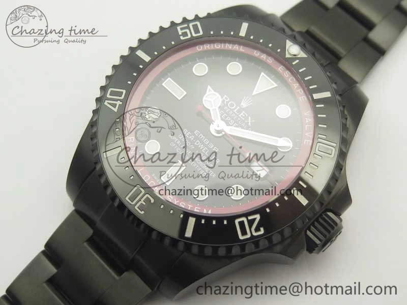 Sea-Dweller 116660 Ember PVD VRF Best Edition Black Dial on SS Bracelet A2836 MAX Effortless 3375