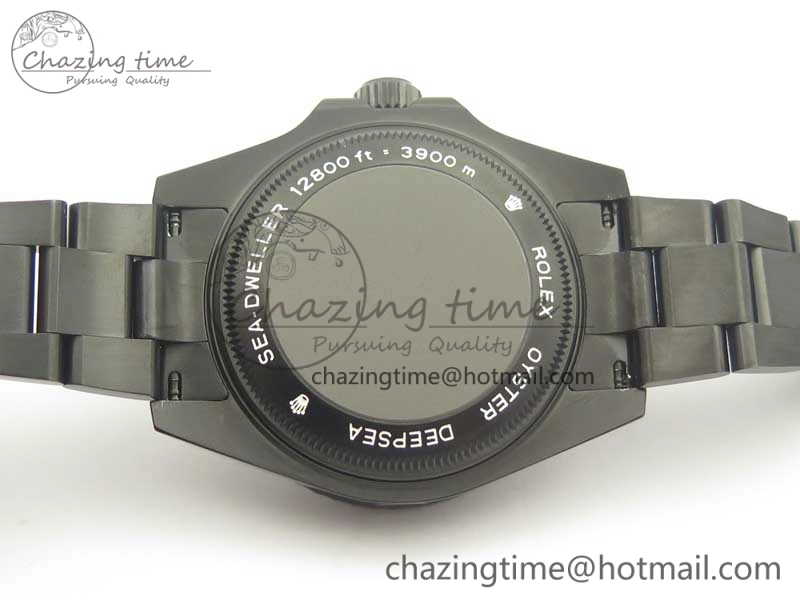 Sea-Dweller 116660 Ember PVD VRF Best Edition Black Dial on SS Bracelet A2836 MAX Effortless 3375