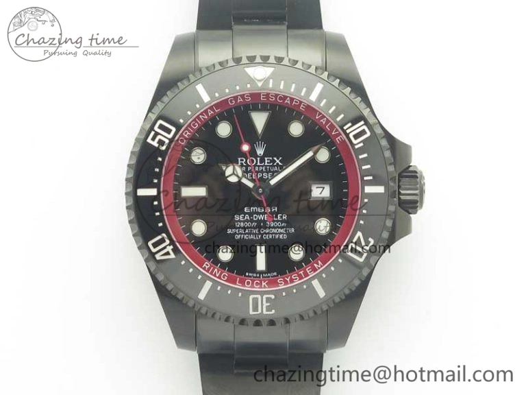 Sea-Dweller 116660 Ember PVD VRF Best Edition Black Dial on SS Bracelet A2836 MAX Effortless 3375