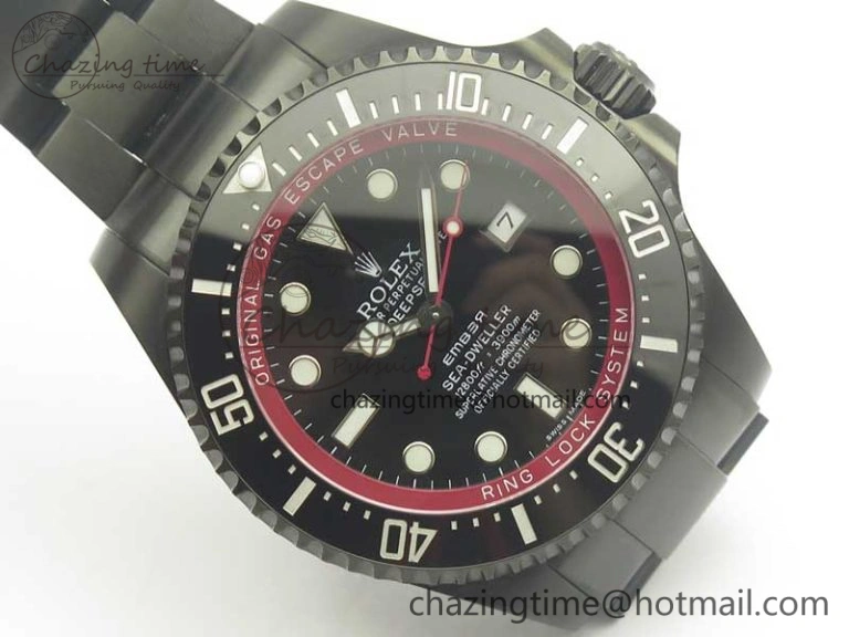 Sea-Dweller 116660 Ember PVD VRF Best Edition Black Dial on SS Bracelet A2836 MAX Effortless 3375