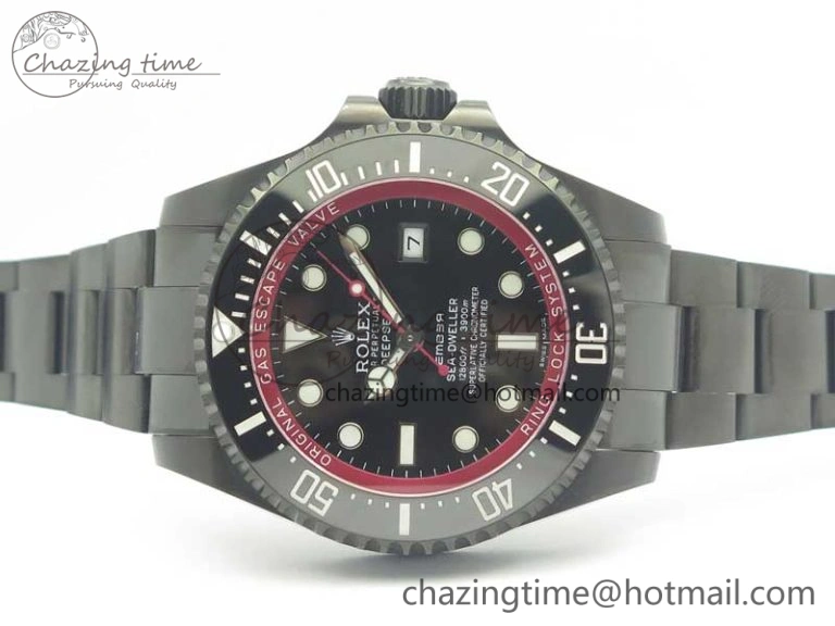 Sea-Dweller 116660 Ember PVD VRF Best Edition Black Dial on SS Bracelet A2836 MAX Effortless 3375