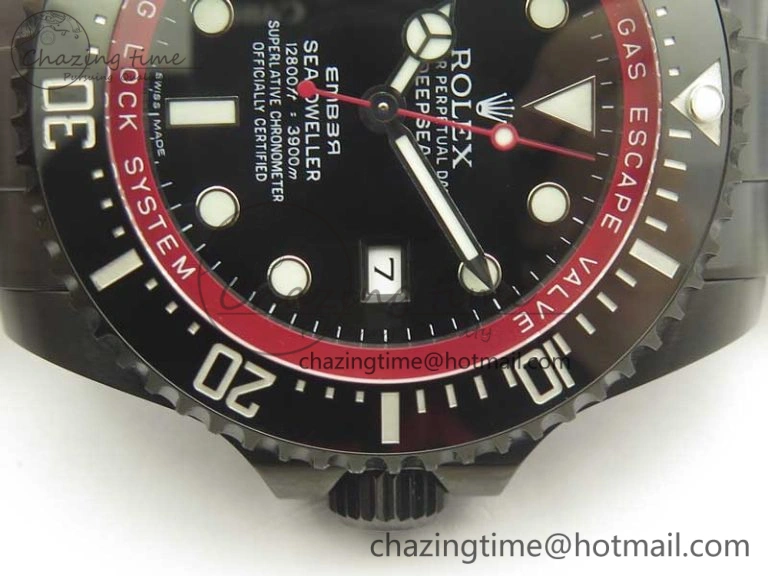 Sea-Dweller 116660 Ember PVD VRF Best Edition Black Dial on SS Bracelet A2836 MAX Effortless 3375
