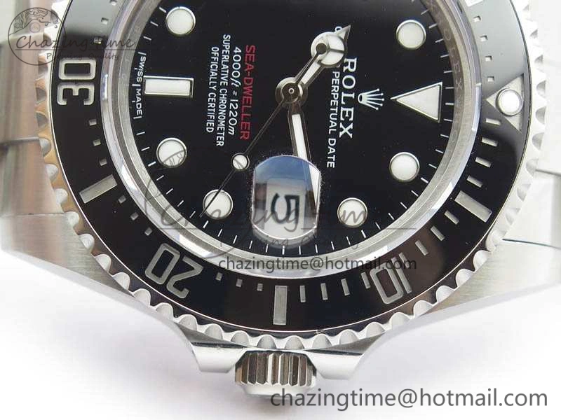 Sea Dweller 126600 2017 43mm SS BP Maker 1:1 Best Edition Black Dial On SS Bracelet A Elegant 3573
