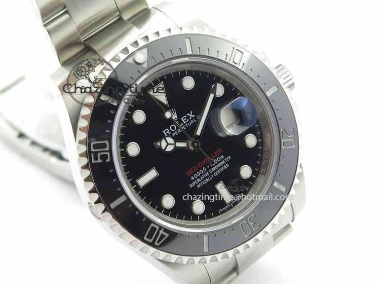 Sea Dweller 126600 43mm SS BP Maker Black Dial On SS Bracelet A EyeCatching 3656