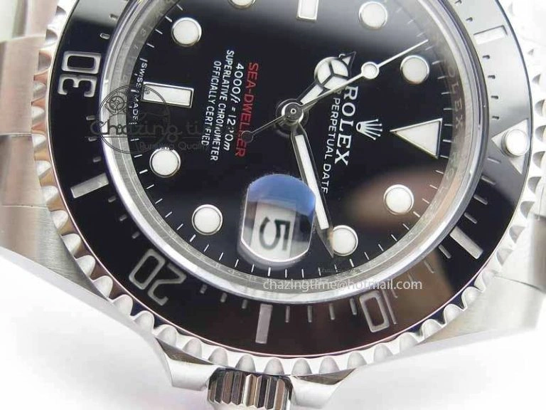 Sea Dweller 126600 43mm SS BP Maker Black Dial On SS Bracelet A EyeCatching 3656