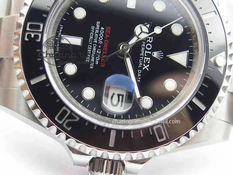 Sea Dweller 126600 43mm SS BP Maker Black Dial On SS Bracelet A EyeCatching 3656