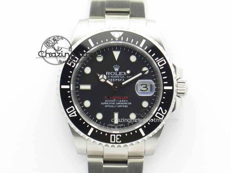 Practical Sea Dweller 126600 43mm SS Black Dial On SS Bracelet A 3652