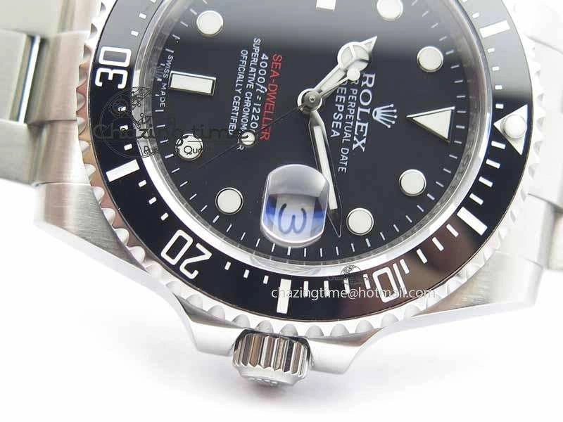 Practical Sea Dweller 126600 43mm SS Black Dial On SS Bracelet A 3652