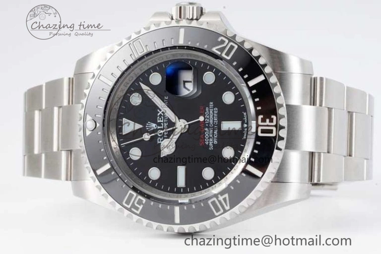 Comfortable Sea-Dweller 126600 APF Best Edition Black Dial on SS Bracelet VR 2033