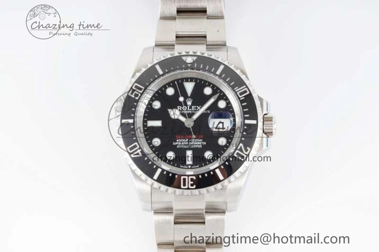 Comfortable Sea-Dweller 126600 APF Best Edition Black Dial on SS Bracelet VR 2033