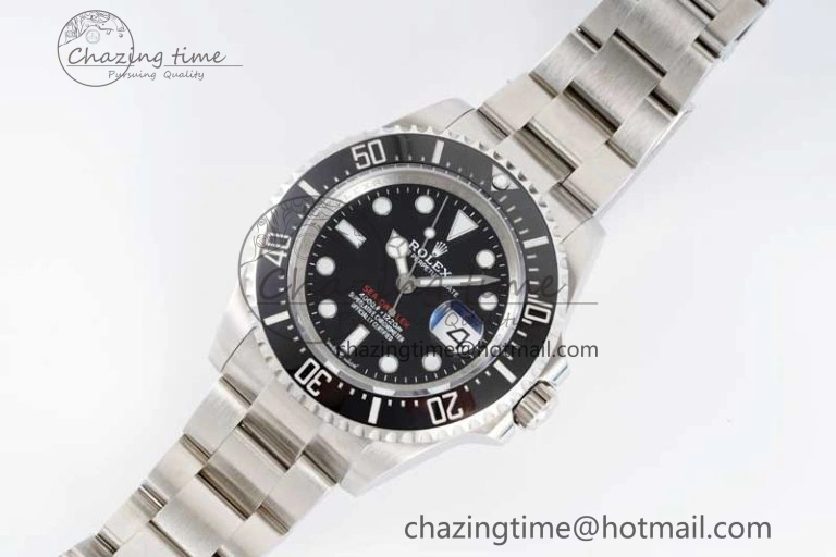 Comfortable Sea-Dweller 126600 APF Best Edition Black Dial on SS Bracelet VR 2033