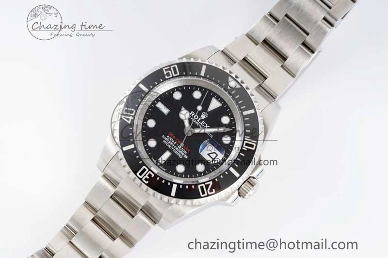 Comfortable Sea-Dweller 126600 APF Best Edition Black Dial on SS Bracelet VR 2033
