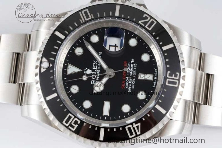Comfortable Sea-Dweller 126600 APF Best Edition Black Dial on SS Bracelet VR 2033