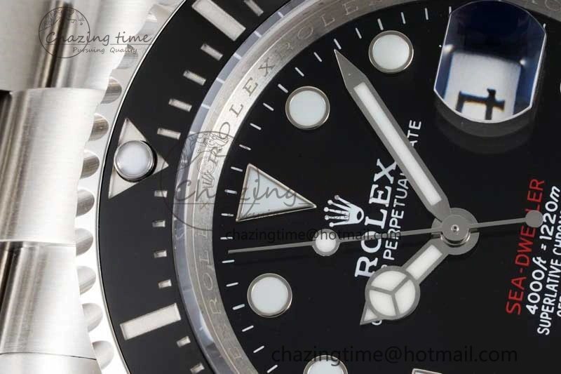 Comfortable Sea-Dweller 126600 APF Best Edition Black Dial on SS Bracelet VR 2033