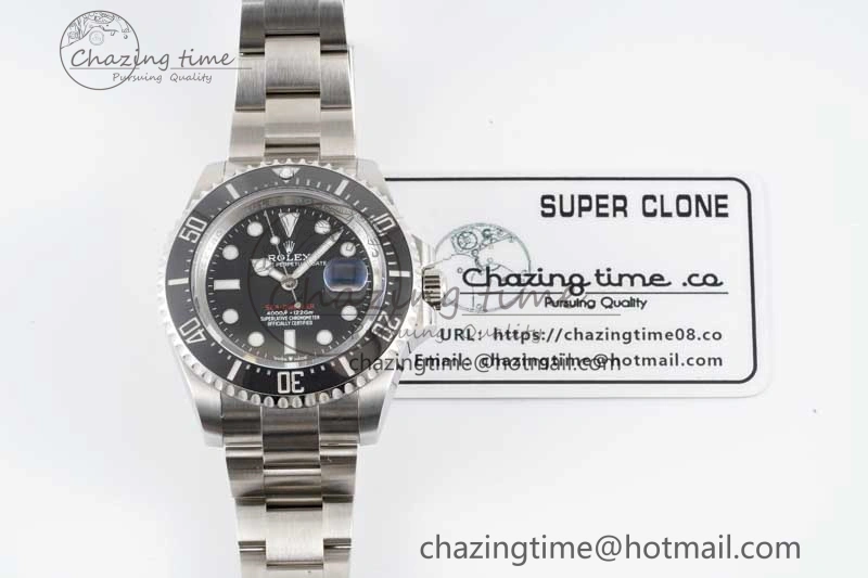 Comfortable Sea-Dweller 126600 APF Best Edition Black Dial on SS Bracelet VR 2033