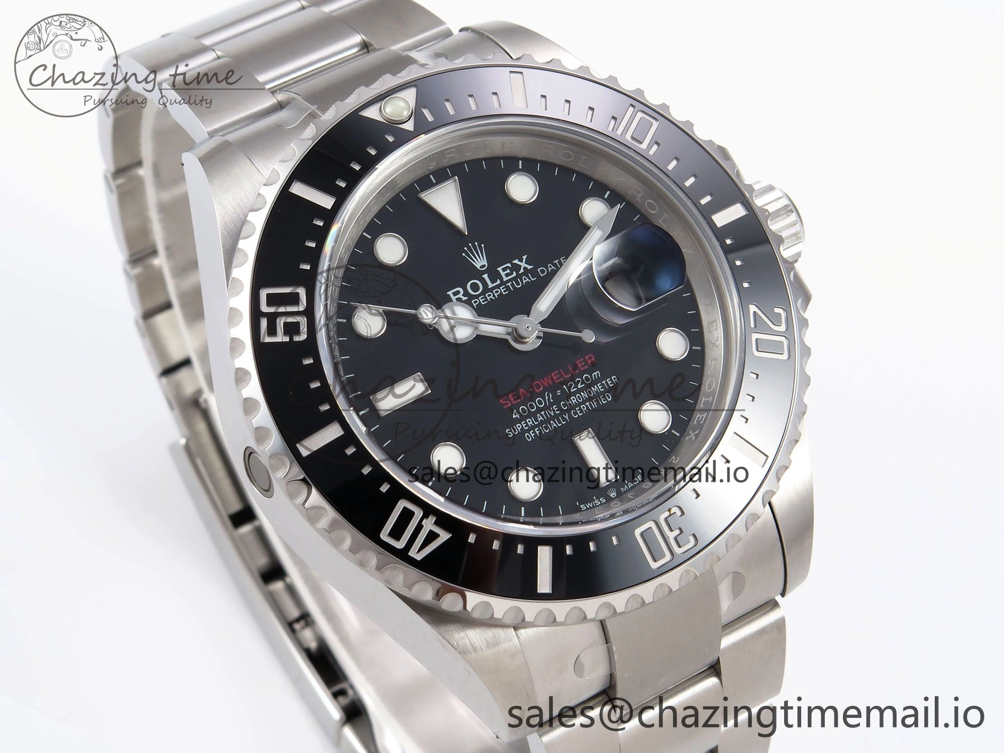 SmoothTexture Sea-Dweller 126600 Clean 1:1 Best Edition 904L SS Case and Bracelet VR 1067