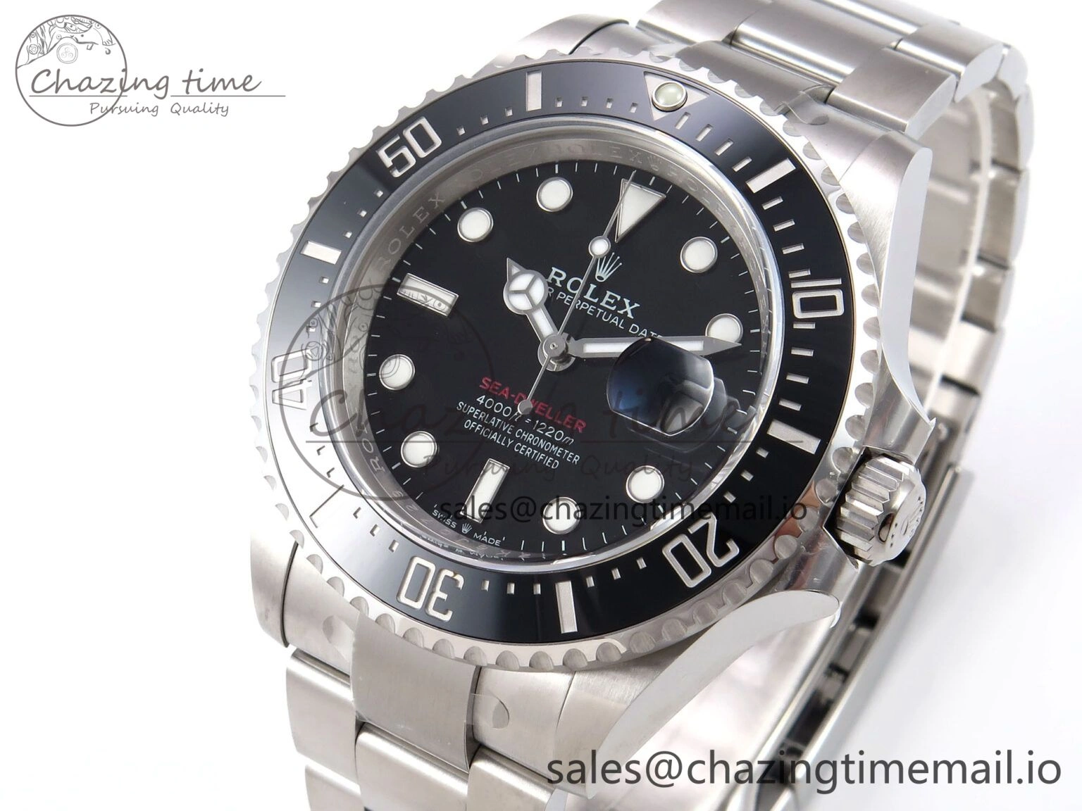 SmoothTexture Sea-Dweller 126600 Clean 1:1 Best Edition 904L SS Case and Bracelet VR 1067