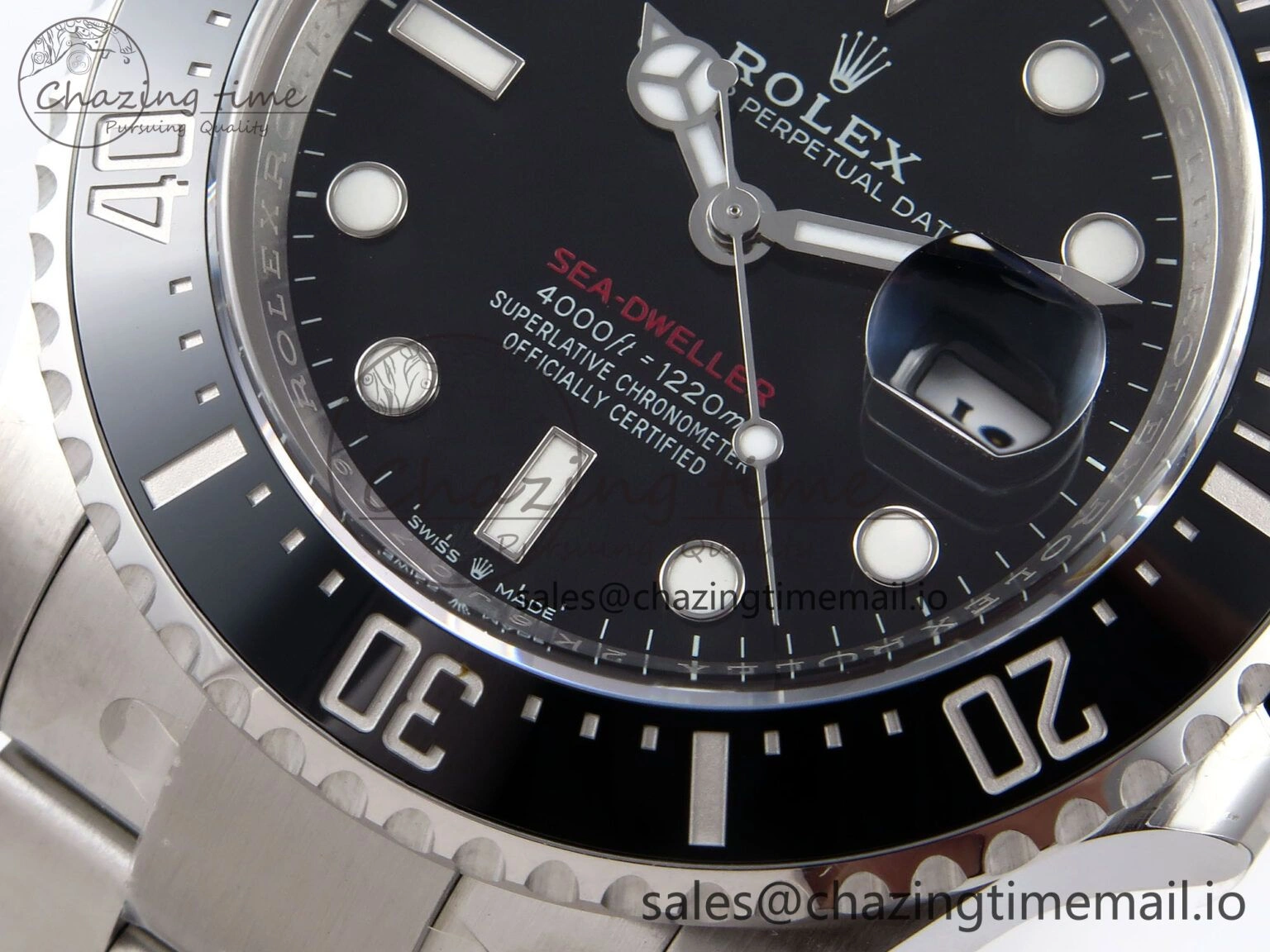 SmoothTexture Sea-Dweller 126600 Clean 1:1 Best Edition 904L SS Case and Bracelet VR 1067
