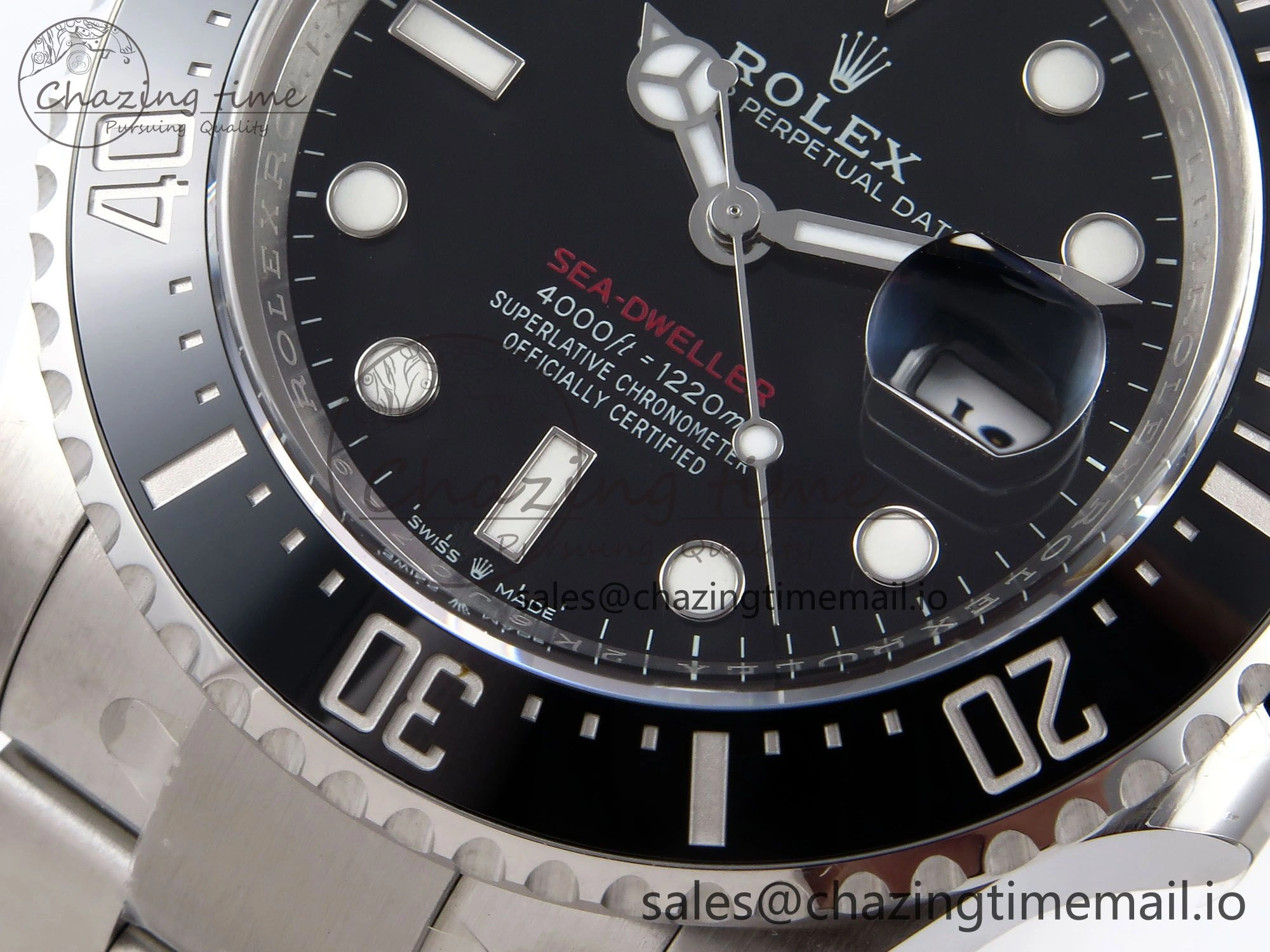SmoothTexture Sea-Dweller 126600 Clean 1:1 Best Edition 904L SS Case and Bracelet VR 1067