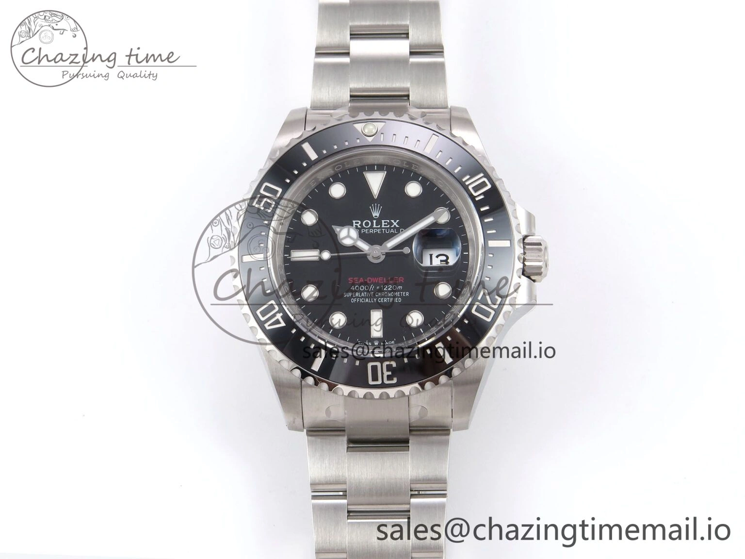 SmoothTexture Sea-Dweller 126600 Clean 1:1 Best Edition 904L SS Case and Bracelet VR 1067