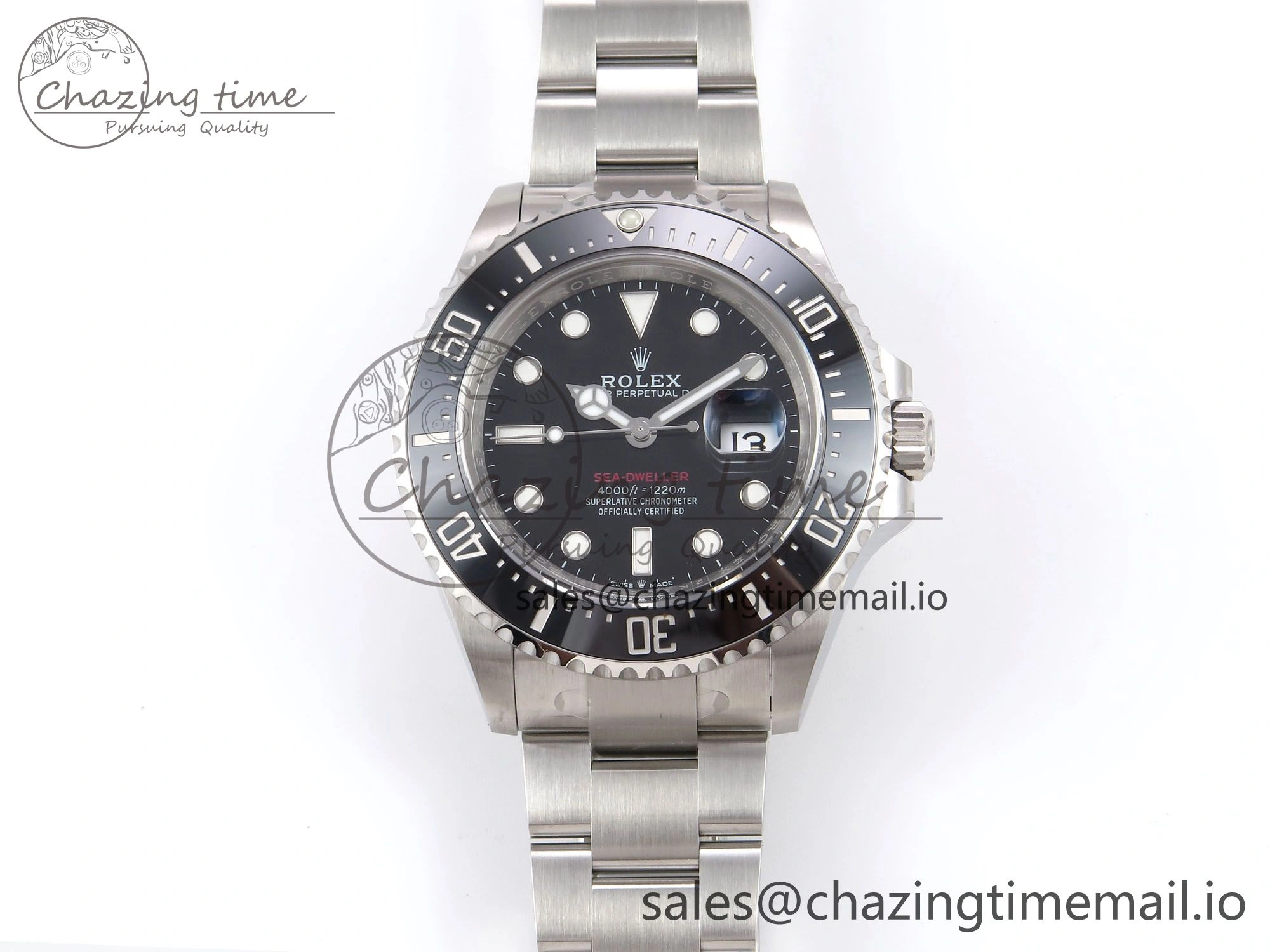 SmoothTexture Sea-Dweller 126600 Clean 1:1 Best Edition 904L SS Case and Bracelet VR 1067