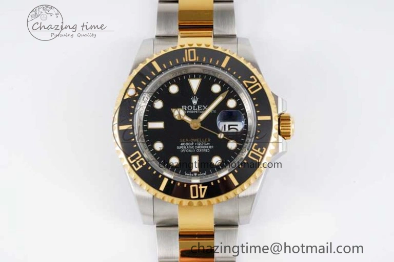 Sea-Dweller 126603 APF Best Edition Black Dial on SS YG Bracelet VR Premium 2035