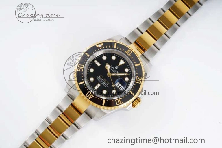 Sea-Dweller 126603 APF Best Edition Black Dial on SS YG Bracelet VR Premium 2035