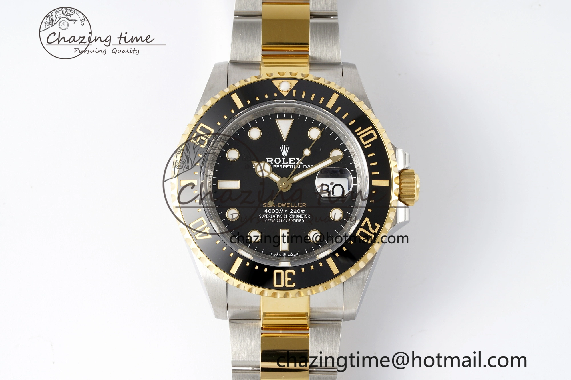 Popular Sea-Dweller 126603 XF 1:1 Best Edition Black Dial on SS YG Bracelet VS 2029