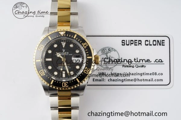 Popular Sea-Dweller 126603 XF 1:1 Best Edition Black Dial on SS YG Bracelet VS 2029