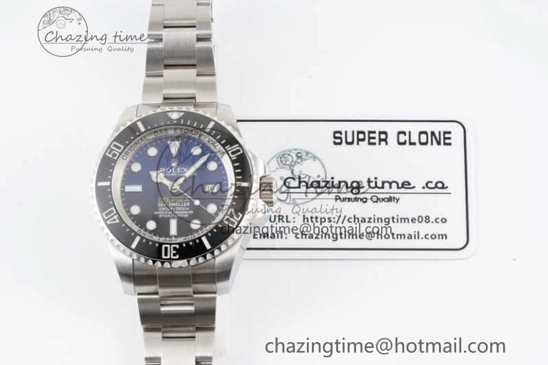 Sea-Dweller 126660 APF Best Edition Black Blue Dial on SS Bracelet VR ZeroBulk 2034