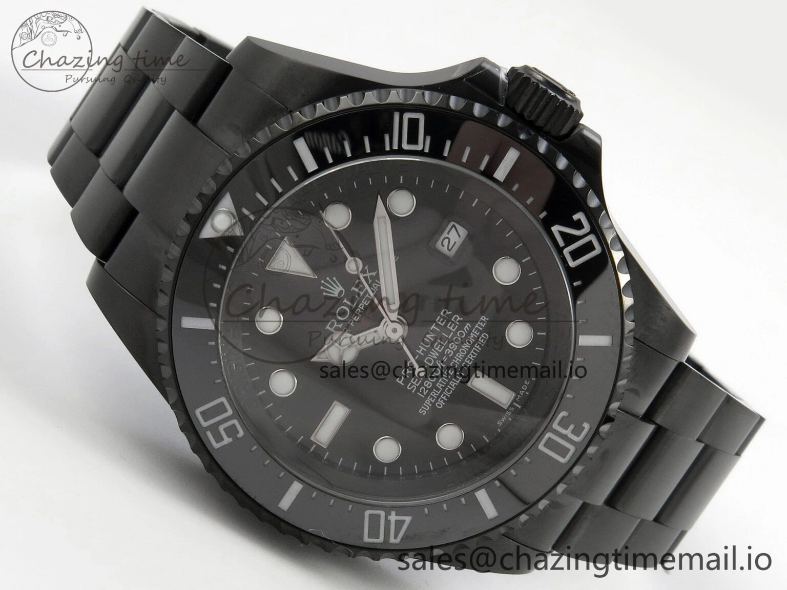 Sea-Dweller 126660 Blacken GMF 1:1 Best Edition Black Ombre Dial On DLC Bracelet SH Original 111