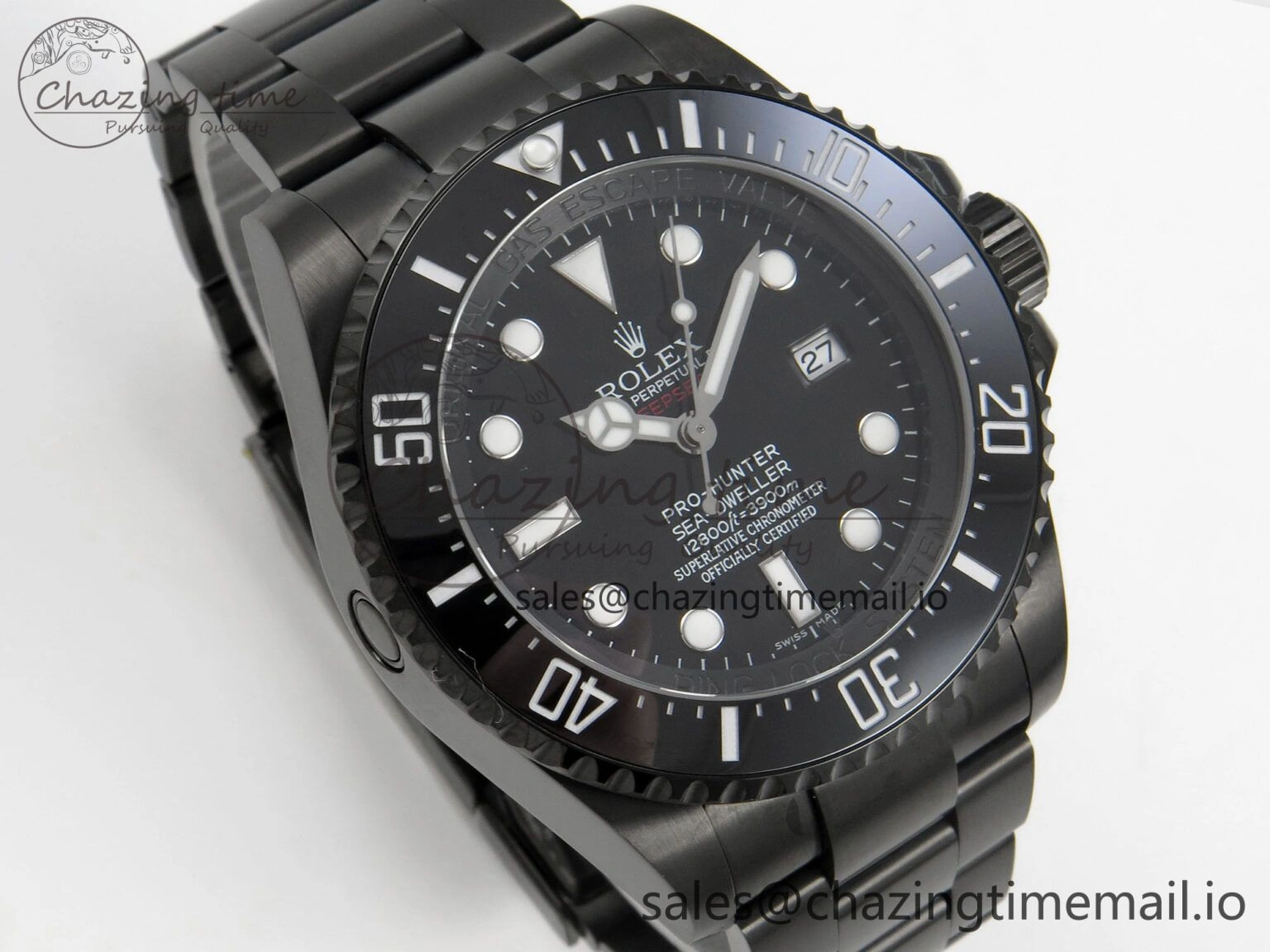 Sea-Dweller 126660 Blacken GMF 1:1 Best Edition Black Ombre Dial On DLC Bracelet SH Original 111